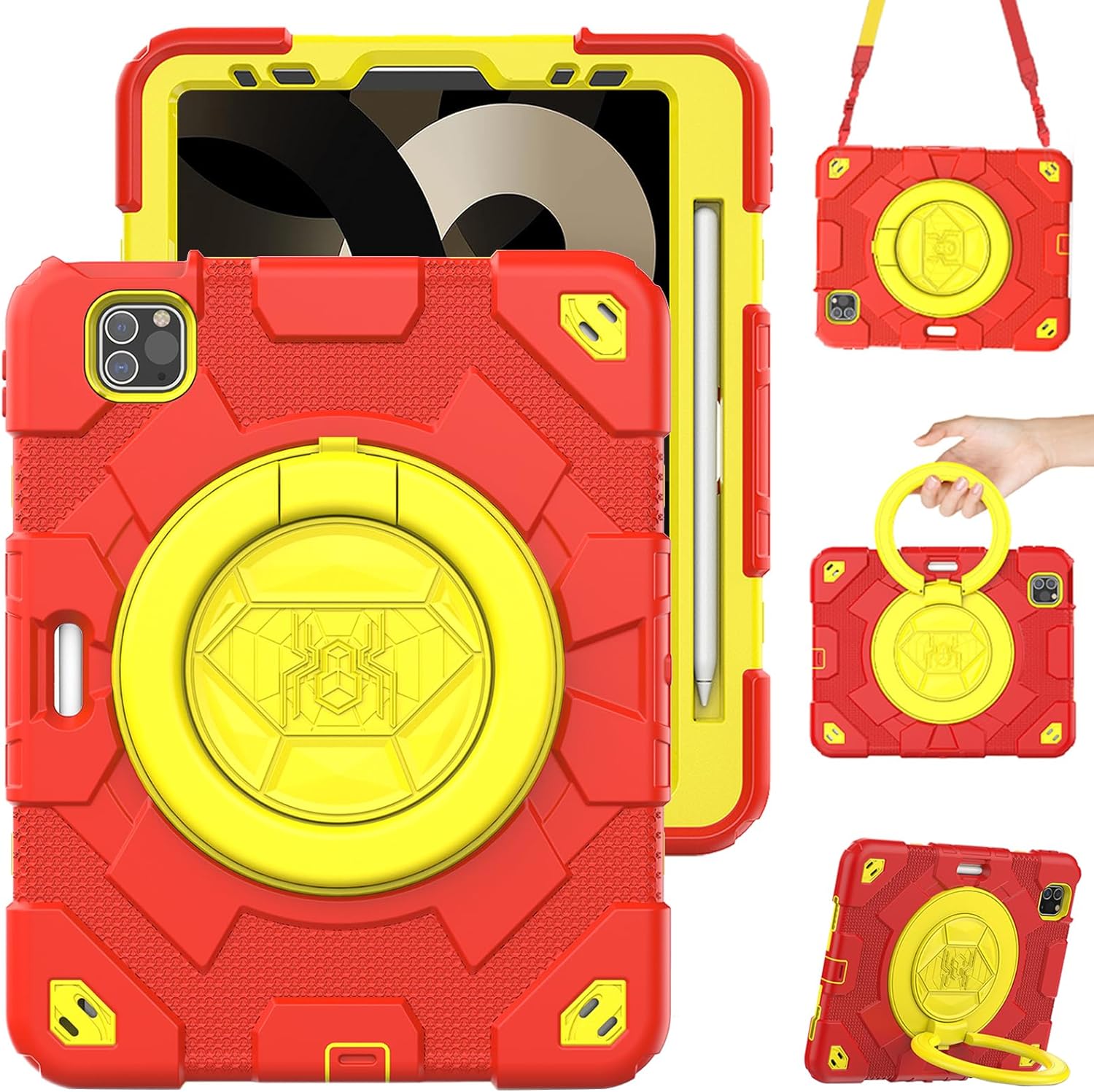 Étui robuste Defender Ring pour enfants avec sangle pour iPad Air 4/5 (4e/5e génération) / iPad Pro 11 Étui robuste Defender Ring pour enfants avec sangle pour iPad Air 4/5 (4e/5e génération) / iPad Pro 11
